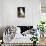 A Borzoi by a Chair-St. George Hare-Giclee Print displayed on a wall