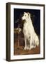 A Borzoi by a Chair-St. George Hare-Framed Premium Giclee Print