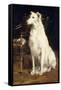 A Borzoi by a Chair-St. George Hare-Framed Stretched Canvas