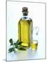 A Bottle and a Carafe of Olive Oil with an Olive Sprig-Alena Hrbkova-Mounted Photographic Print