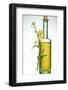 A Bottle of Rapeseed Oil with Flowers-Bodo A^ Schieren-Framed Photographic Print