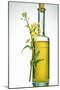 A Bottle of Rapeseed Oil with Flowers-Bodo A^ Schieren-Mounted Photographic Print