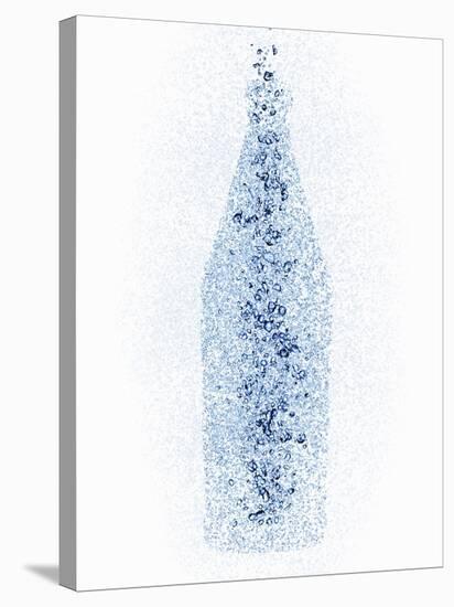 A Bottle with Water Pearls-Petr Gross-Stretched Canvas