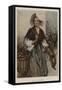 A Boulogne Fisherwoman-Davidson Knowles-Framed Stretched Canvas