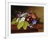 A Bouquet of Apple and Cherry Blossoms, and Primula-Johan Laurentz Jensen-Framed Giclee Print