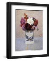 A Bouquet of Dahlias-Henri Martin-Framed Premium Giclee Print