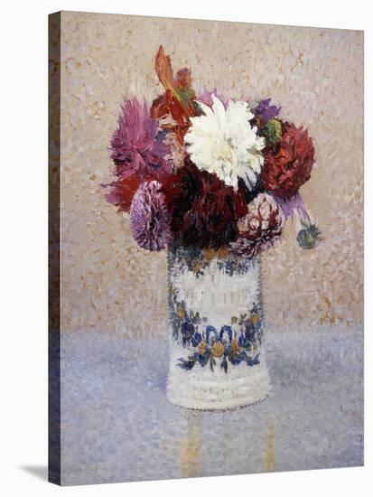 A Bouquet of Dahlias-Henri Martin-Stretched Canvas