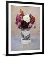 A Bouquet of Dahlias-Henri Martin-Framed Premium Giclee Print