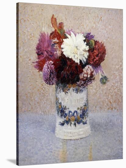 A Bouquet of Dahlias-Henri Martin-Stretched Canvas