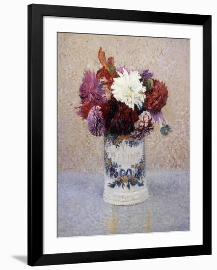 A Bouquet of Dahlias-Henri Martin-Framed Giclee Print