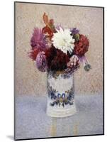 A Bouquet of Dahlias-Henri Martin-Mounted Giclee Print