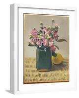 A Bouquet of Flowers and a Lemon, 1924-F?lix Vallotton-Framed Giclee Print