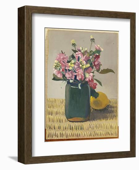 A Bouquet of Flowers and a Lemon, 1924-F?lix Vallotton-Framed Giclee Print