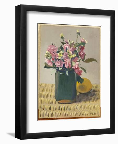 A Bouquet of Flowers and a Lemon, 1924-F?lix Vallotton-Framed Giclee Print