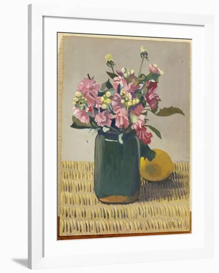 A Bouquet of Flowers and a Lemon, 1924-F?lix Vallotton-Framed Giclee Print