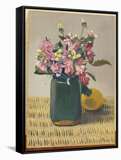 A Bouquet of Flowers and a Lemon, 1924-F?lix Vallotton-Framed Stretched Canvas