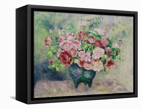 A Bouquet of Flowers-Pierre-Auguste Renoir-Framed Stretched Canvas