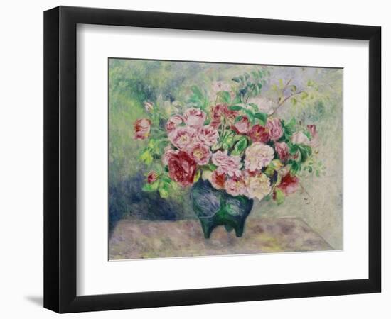 A Bouquet of Flowers-Pierre-Auguste Renoir-Framed Premium Giclee Print