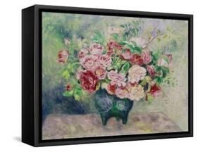 A Bouquet of Flowers-Pierre-Auguste Renoir-Framed Stretched Canvas