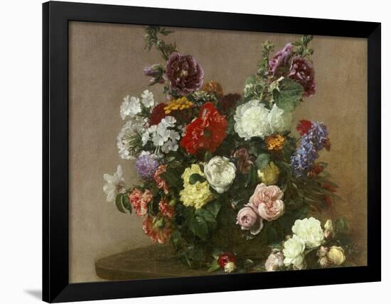 A Bouquet of Mixed Flowers, 1881-Henri Fantin-Latour-Framed Giclee Print