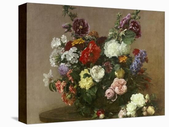 A Bouquet of Mixed Flowers, 1881-Henri Fantin-Latour-Stretched Canvas