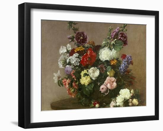 A Bouquet of Mixed Flowers, 1881-Henri Fantin-Latour-Framed Giclee Print