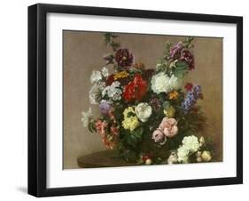 A Bouquet of Mixed Flowers, 1881-Henri Fantin-Latour-Framed Giclee Print