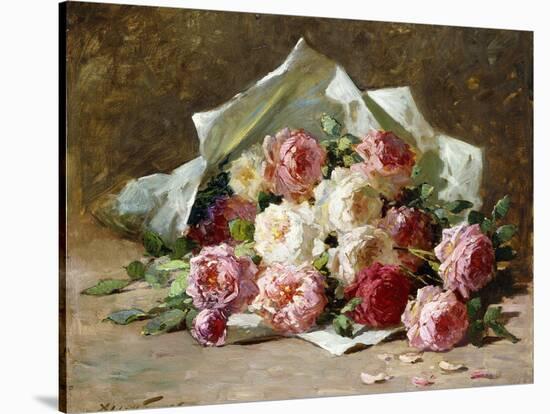 A Bouquet of Roses-Abbott Fuller Graves-Stretched Canvas