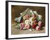 A Bouquet of Roses-Abbott Fuller Graves-Framed Giclee Print