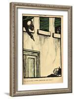 A Bourgeois Fires from His Window on a Passerby, from 'Crimes and Punishments'-Félix Vallotton-Framed Giclee Print