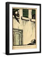 A Bourgeois Fires from His Window on a Passerby, from 'Crimes and Punishments'-Félix Vallotton-Framed Giclee Print