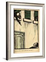 A Bourgeois Fires from His Window on a Passerby, from 'Crimes and Punishments'-Félix Vallotton-Framed Giclee Print