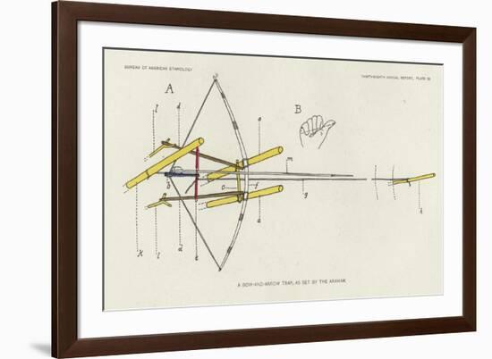 A Bow-And-Arrow Trap, as Set by the Arawak-null-Framed Giclee Print