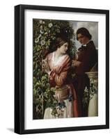A Bower of Passion Flowers, 1865-Daniel Maclise-Framed Giclee Print