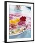 A Bowl of Flowers Floating in Water (Table Decoration)-Alexander Van Berge-Framed Photographic Print