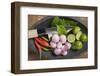 A Bowl of Limes, Lime Leaves, Chillis and Onions-Eising Studio - Food Photo and Video-Framed Photographic Print