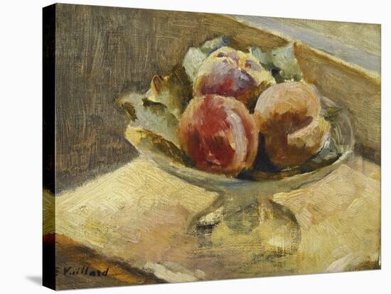 A Bowl of Peaches-Edouard Vuillard-Stretched Canvas