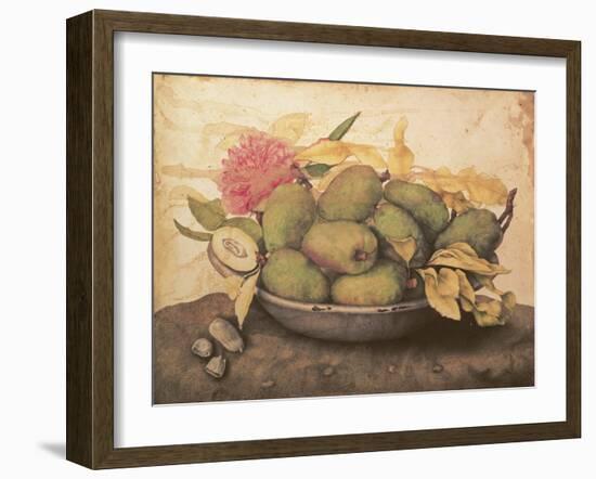 A Bowl of Pears-Giovanna Garzoni-Framed Giclee Print