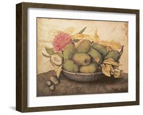 A Bowl of Pears-Giovanna Garzoni-Framed Giclee Print