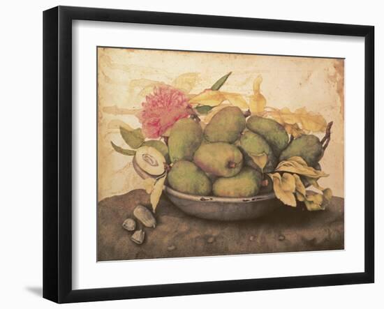 A Bowl of Pears-Giovanna Garzoni-Framed Giclee Print