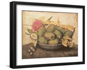 A Bowl of Pears-Giovanna Garzoni-Framed Giclee Print