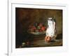 A Bowl of Plums-Jean-Baptiste Simeon Chardin-Framed Giclee Print