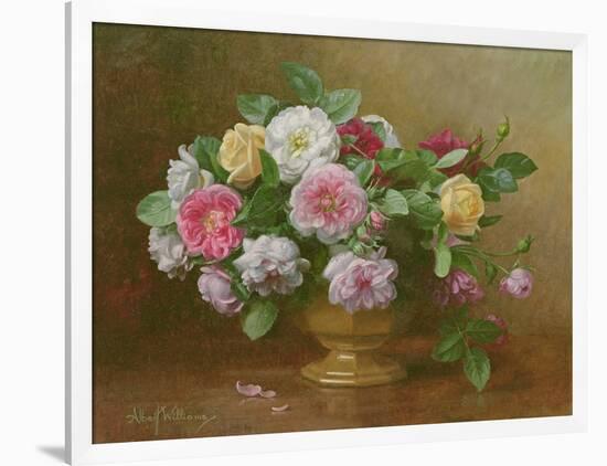 A Bowl of Roses-Albert Williams-Framed Giclee Print