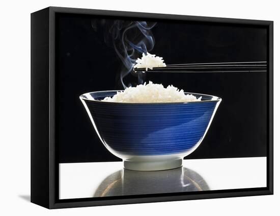 A Bowl of Steaming Rice-Peter Rees-Framed Stretched Canvas