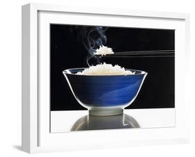 A Bowl of Steaming Rice-Peter Rees-Framed Photographic Print