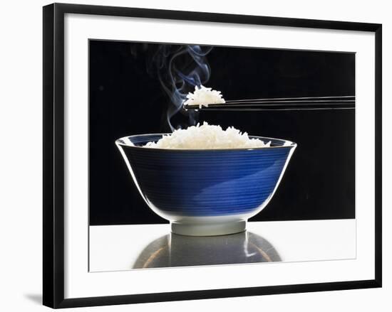 A Bowl of Steaming Rice-Peter Rees-Framed Photographic Print