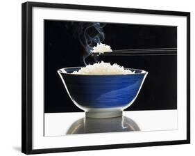 A Bowl of Steaming Rice-Peter Rees-Framed Photographic Print