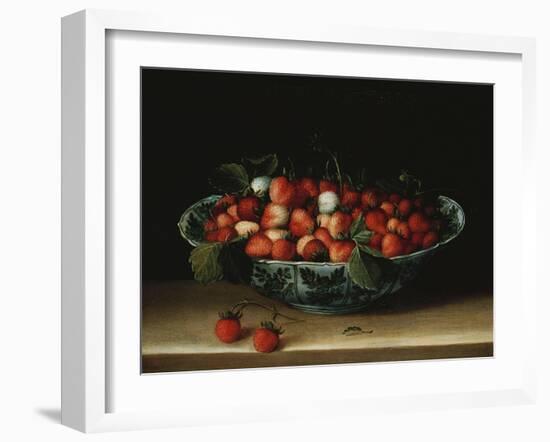 A Bowl of Strawberries-Hendrik Avercamp-Framed Giclee Print