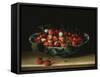 A Bowl of Strawberries-Hendrik Avercamp-Framed Stretched Canvas