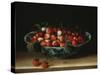 A Bowl of Strawberries-Hendrik Avercamp-Stretched Canvas